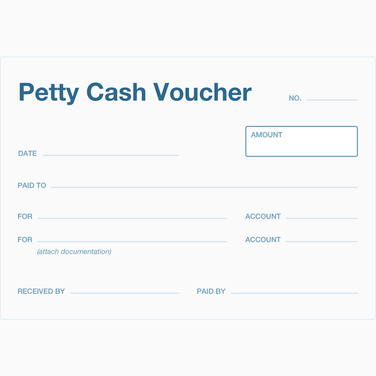 Petty cash voucher